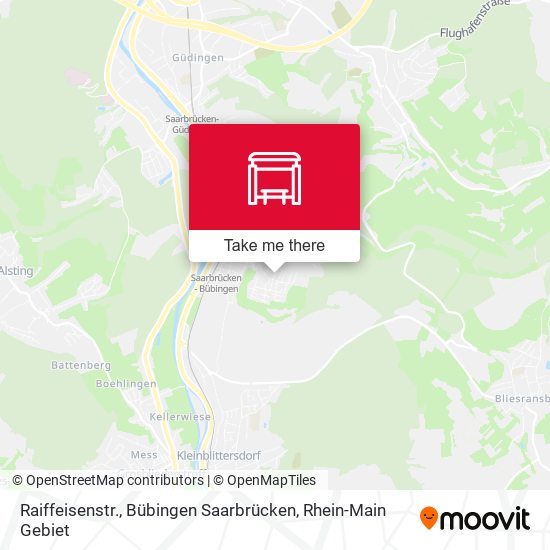 Raiffeisenstr., Bübingen Saarbrücken map