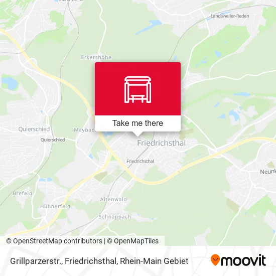 Карта Grillparzerstr., Friedrichsthal