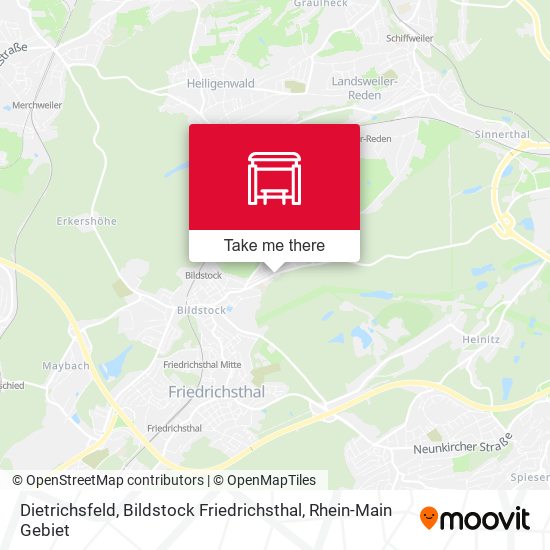 Dietrichsfeld, Bildstock Friedrichsthal map