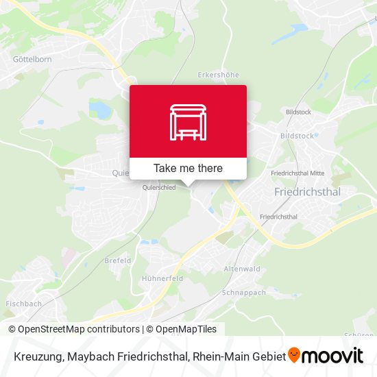 Kreuzung, Maybach Friedrichsthal map