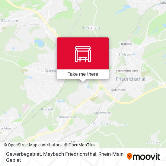 Gewerbegebiet, Maybach Friedrichsthal map