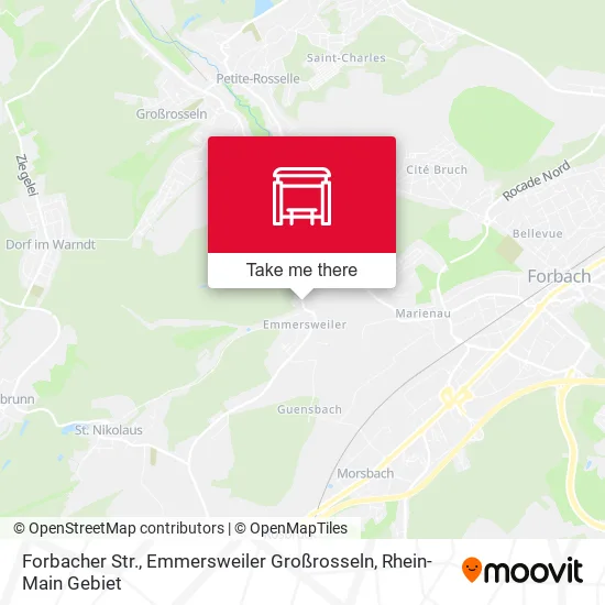 Карта Forbacher Str., Emmersweiler Großrosseln