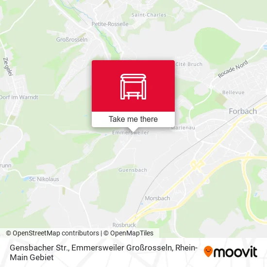 Карта Gensbacher Str., Emmersweiler Großrosseln
