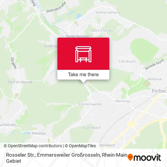 Карта Rosseler Str., Emmersweiler Großrosseln