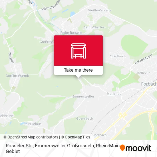 Карта Rosseler Str., Emmersweiler Großrosseln