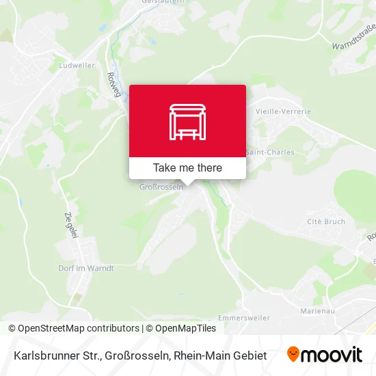 Карта Karlsbrunner Str., Großrosseln