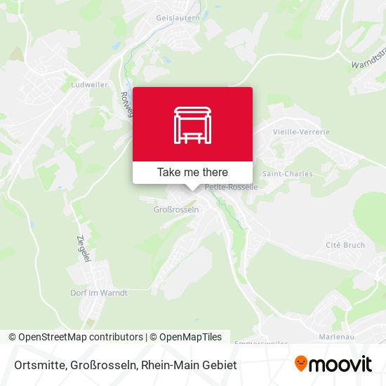 Ortsmitte, Großrosseln map