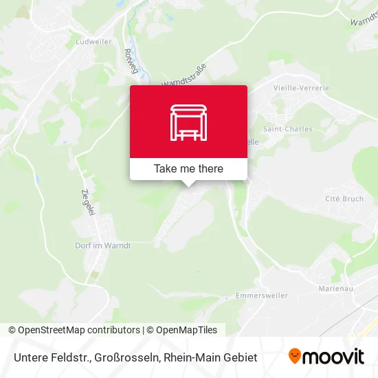Карта Untere Feldstr., Großrosseln