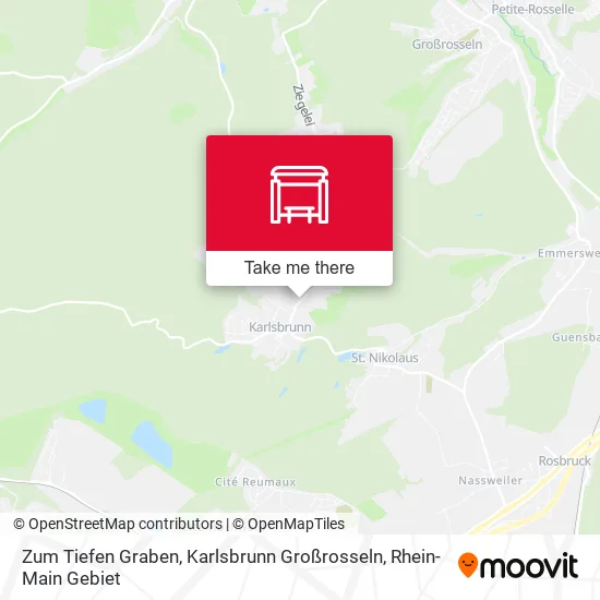 Карта Zum Tiefen Graben, Karlsbrunn Großrosseln
