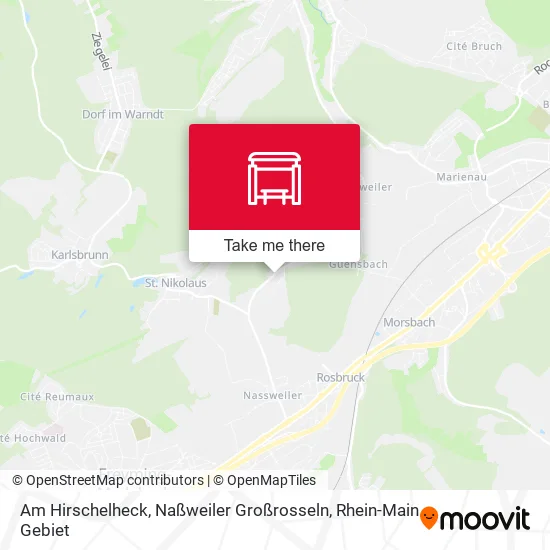 Карта Am Hirschelheck, Naßweiler Großrosseln
