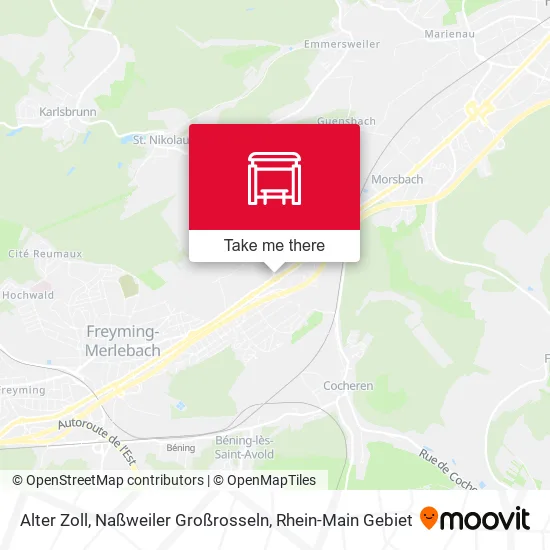 Карта Alter Zoll, Naßweiler Großrosseln