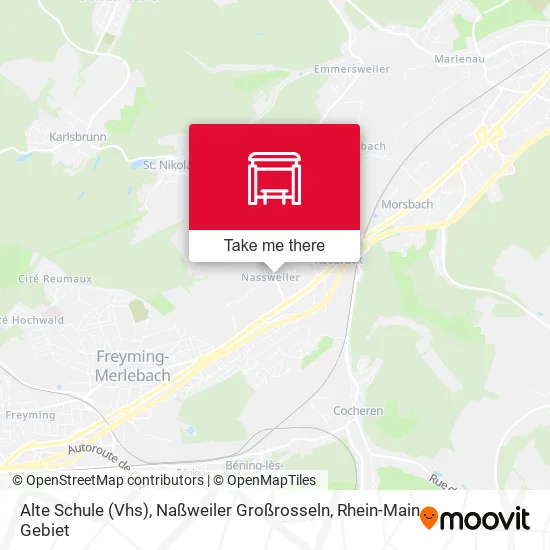 Карта Alte Schule (Vhs), Naßweiler Großrosseln