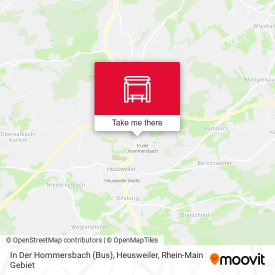 Карта In Der Hommersbach (Bus), Heusweiler