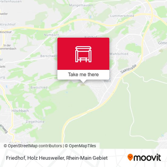 Friedhof, Holz Heusweiler map
