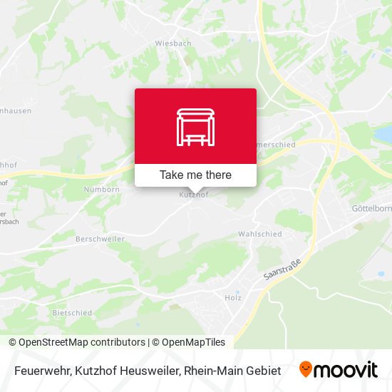 Feuerwehr, Kutzhof Heusweiler map