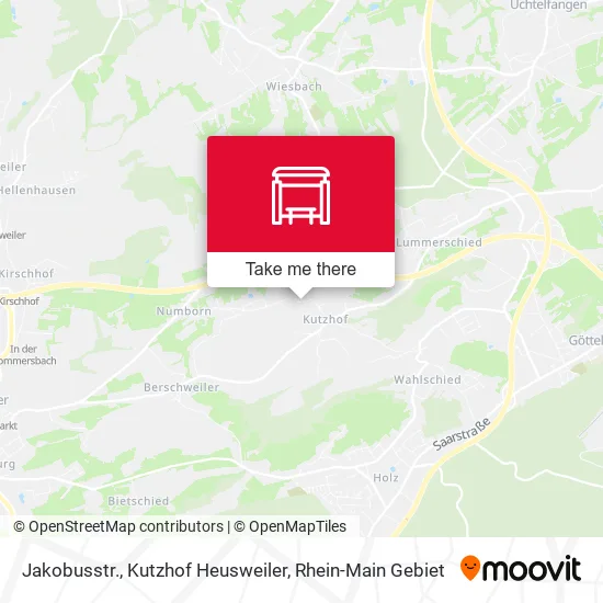 Карта Jakobusstr., Kutzhof Heusweiler