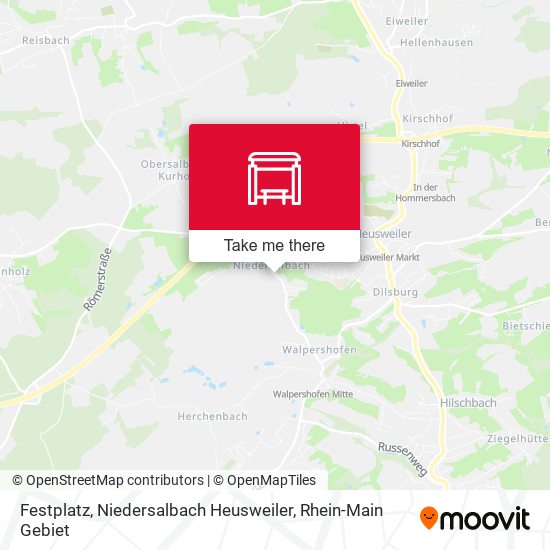 Карта Festplatz, Niedersalbach Heusweiler