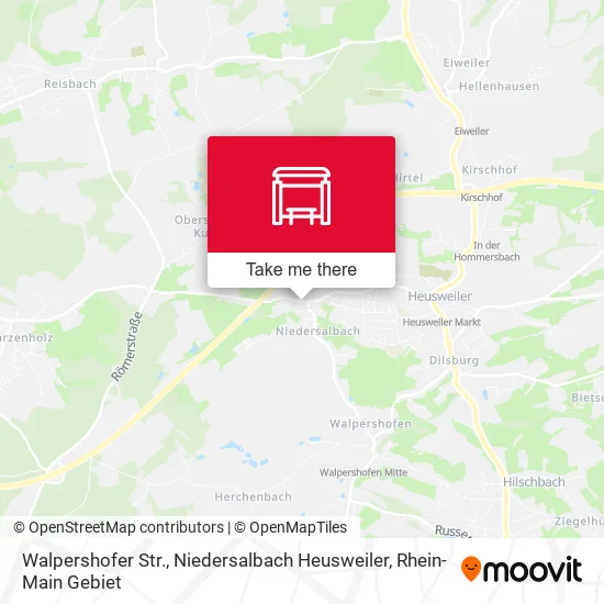 Карта Walpershofer Str., Niedersalbach Heusweiler
