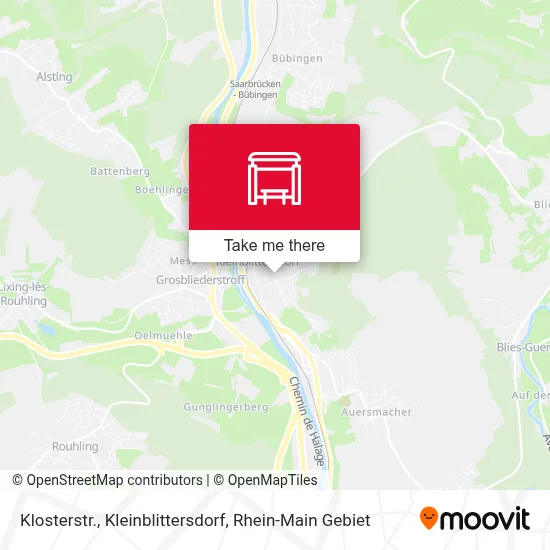 Klosterstr., Kleinblittersdorf map