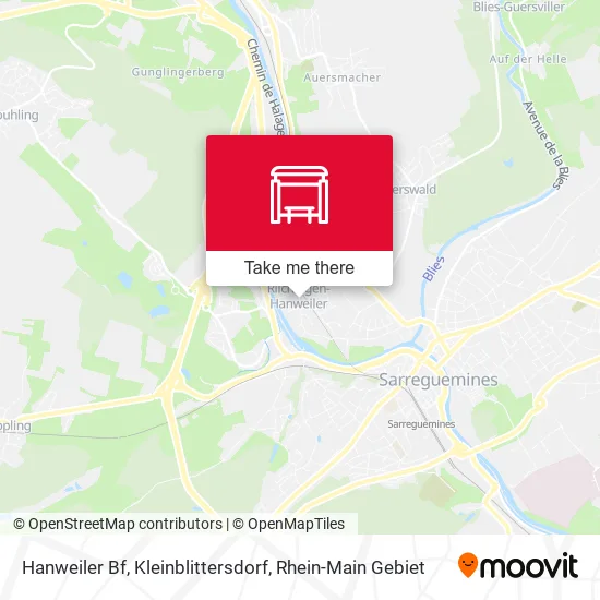 Карта Hanweiler Bf, Kleinblittersdorf