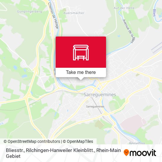 Карта Bliesstr., Rilchingen-Hanweiler Kleinblitt.