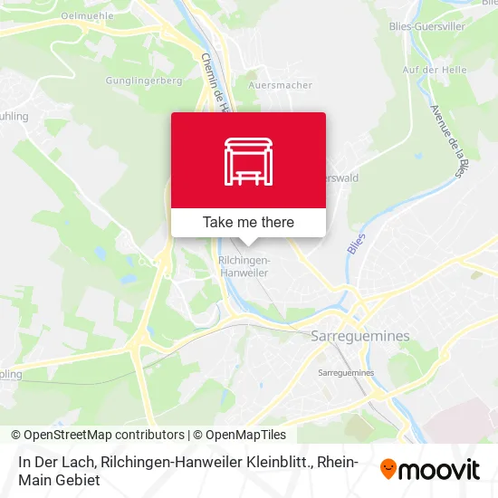 Карта In Der Lach, Rilchingen-Hanweiler Kleinblitt.