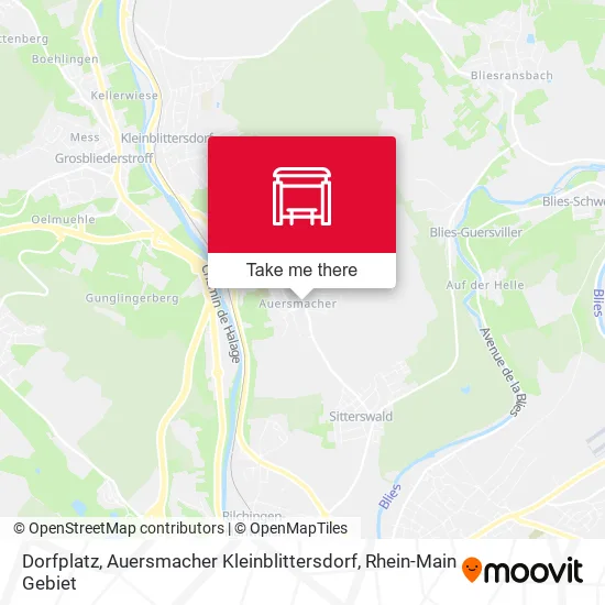 Карта Dorfplatz, Auersmacher Kleinblittersdorf