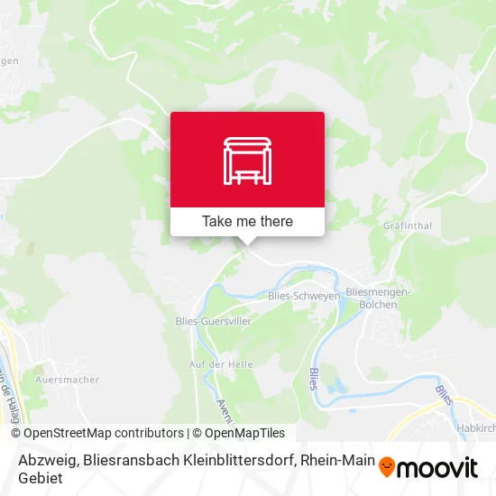 Карта Abzweig, Bliesransbach Kleinblittersdorf