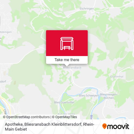 Apotheke, Bliesransbach Kleinblittersdorf map