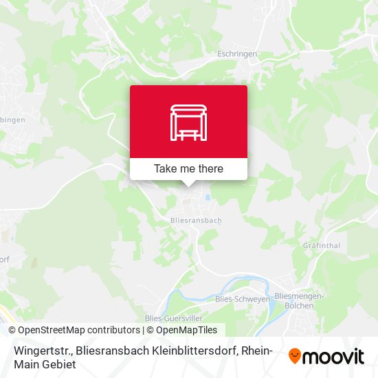 Карта Wingertstr., Bliesransbach Kleinblittersdorf