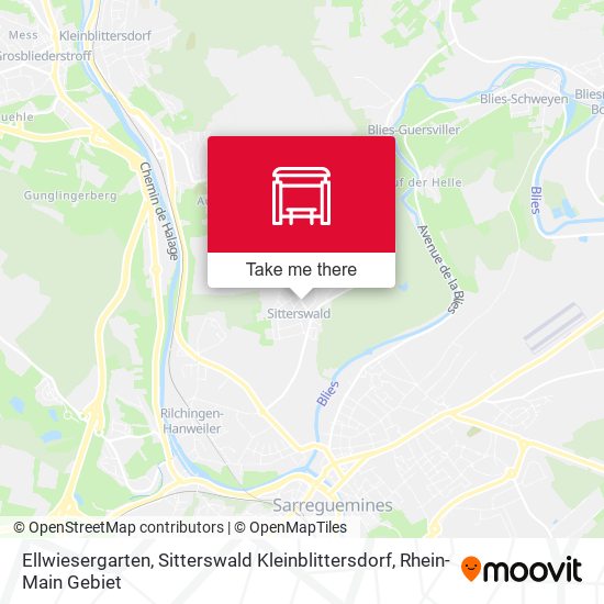 Карта Ellwiesergarten, Sitterswald Kleinblittersdorf