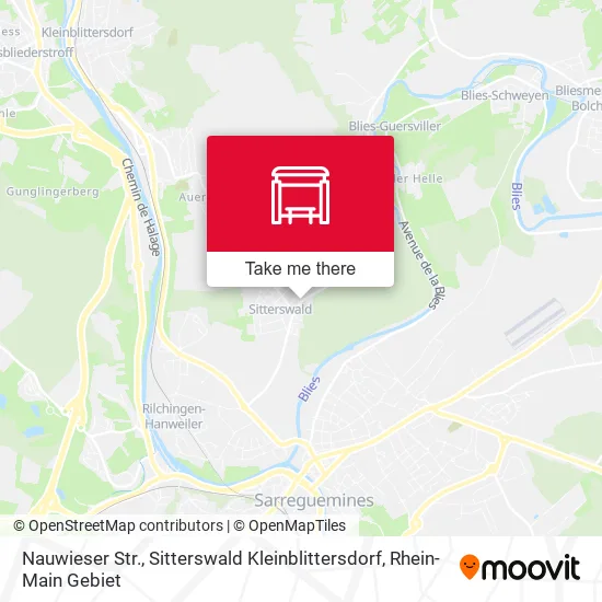 Карта Nauwieser Str., Sitterswald Kleinblittersdorf