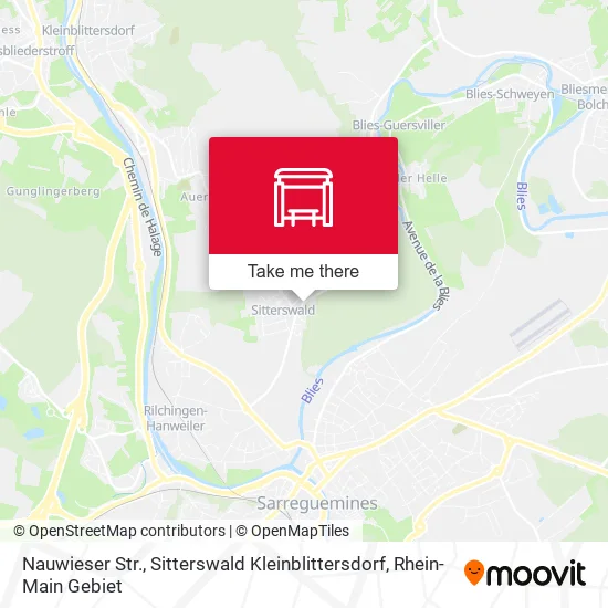 Карта Nauwieser Str., Sitterswald Kleinblittersdorf