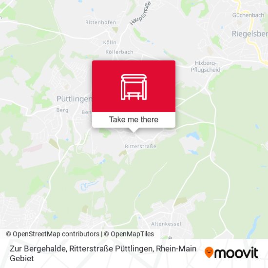 Карта Zur Bergehalde, Ritterstraße Püttlingen