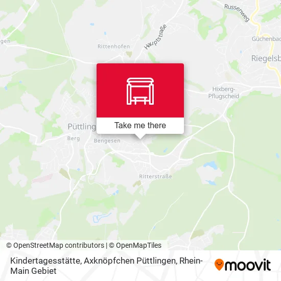 Карта Kindertagesstätte, Axknöpfchen Püttlingen