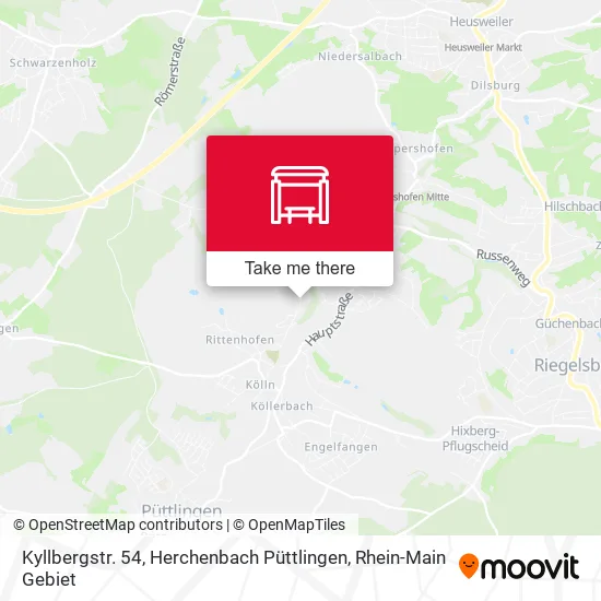 Карта Kyllbergstr. 54, Herchenbach Püttlingen