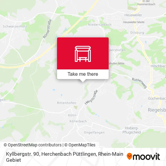 Карта Kyllbergstr. 90, Herchenbach Püttlingen
