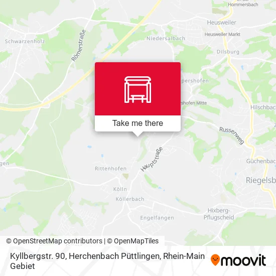 Карта Kyllbergstr. 90, Herchenbach Püttlingen