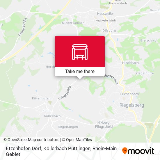 Etzenhofen Dorf, Köllerbach Püttlingen map