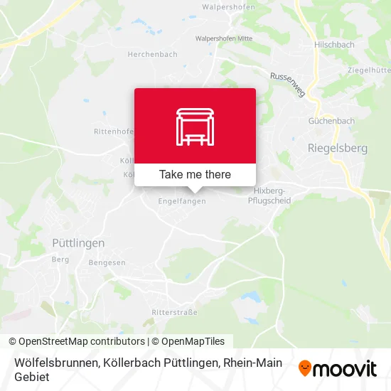 Карта Wölfelsbrunnen, Köllerbach Püttlingen