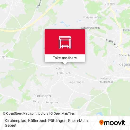 Карта Kirchenpfad, Köllerbach Püttlingen
