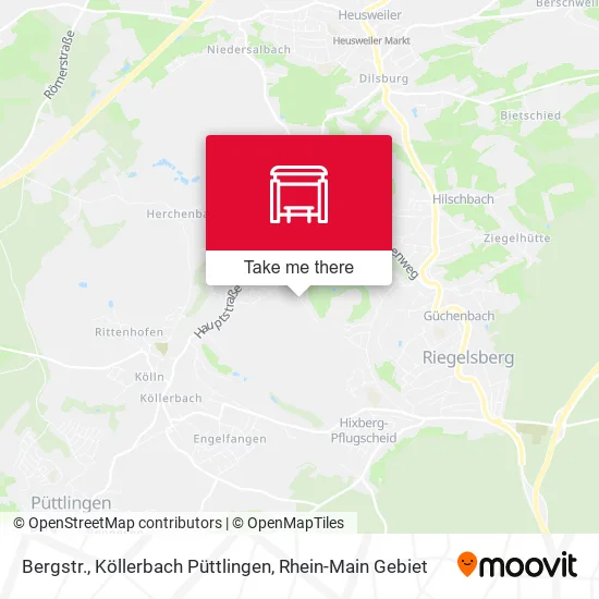 Карта Bergstr., Köllerbach Püttlingen