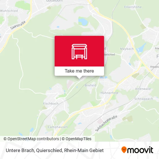 Карта Untere Brach, Quierschied