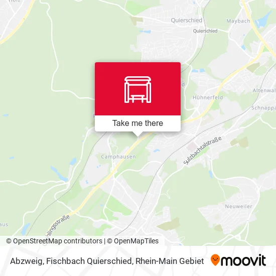 Карта Abzweig, Fischbach Quierschied
