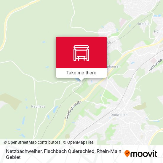 Карта Netzbachweiher, Fischbach Quierschied