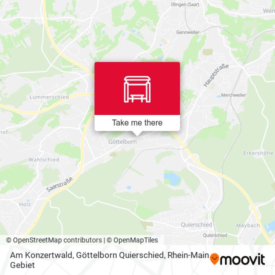 Am Konzertwald, Göttelborn Quierschied map