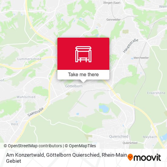 Am Konzertwald, Göttelborn Quierschied map