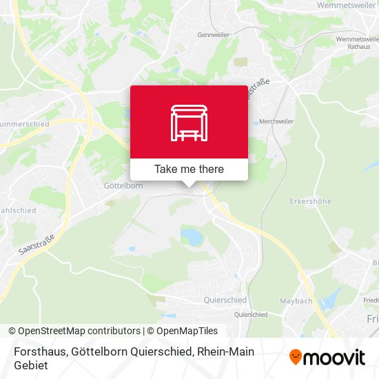 Forsthaus, Göttelborn Quierschied map