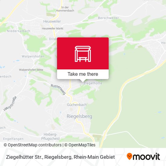 Ziegelhütter Str., Riegelsberg map