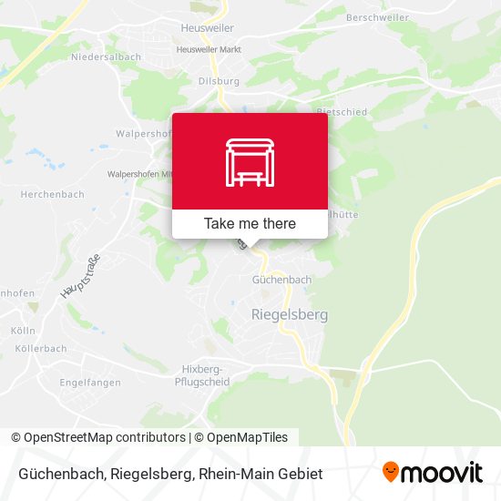 Güchenbach, Riegelsberg map